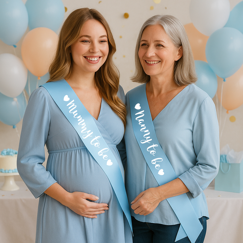 personalised baby shower sashes
