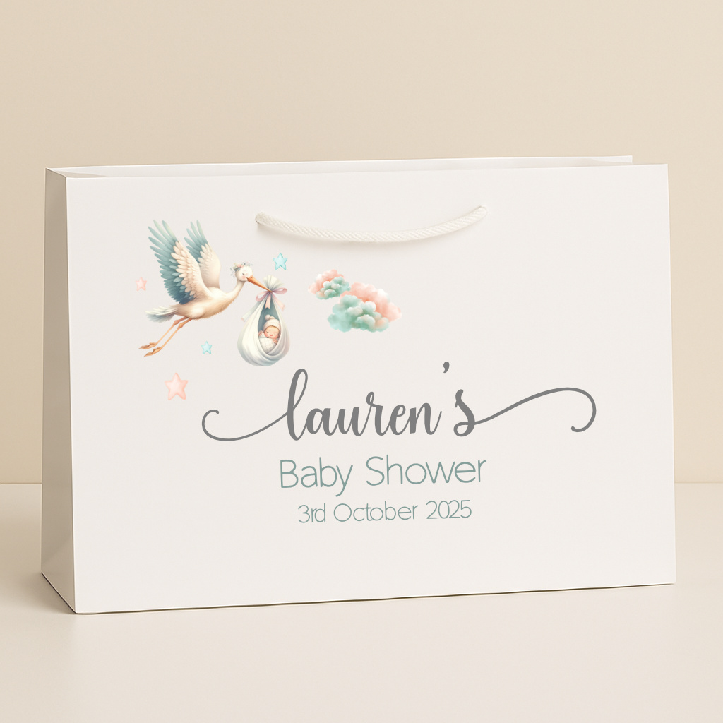 Personalised Baby Shower Gift bag, gender neutral