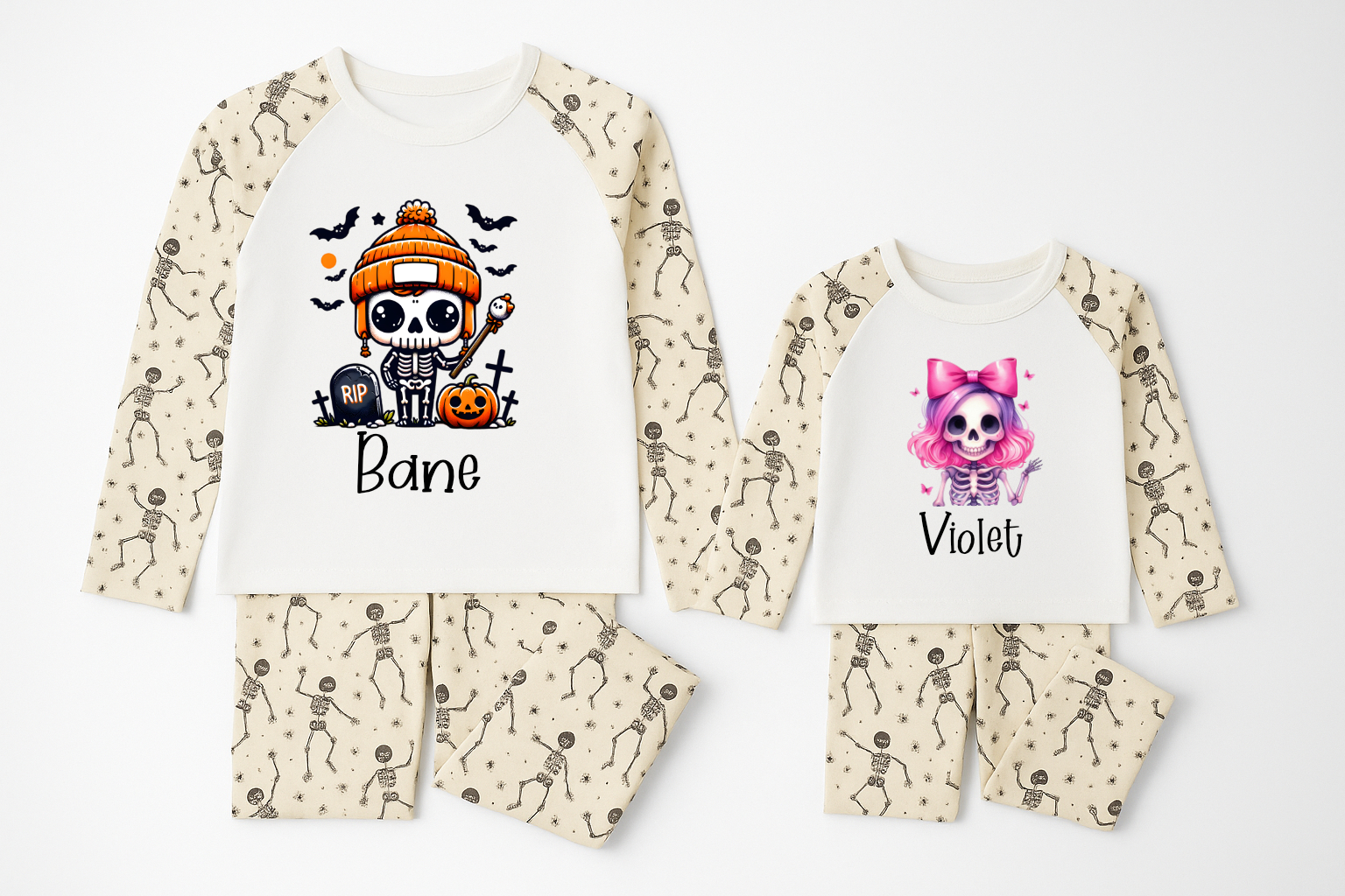 Dancing skeleton pyjamas