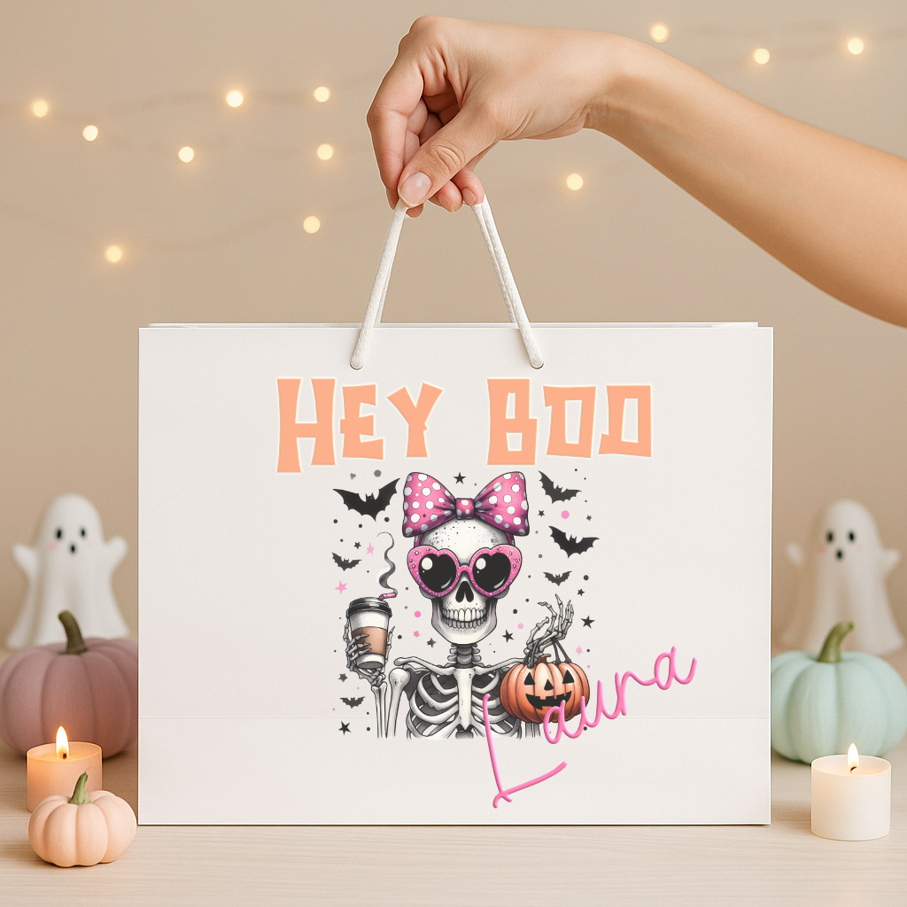 Hey Boo personalised gift bag