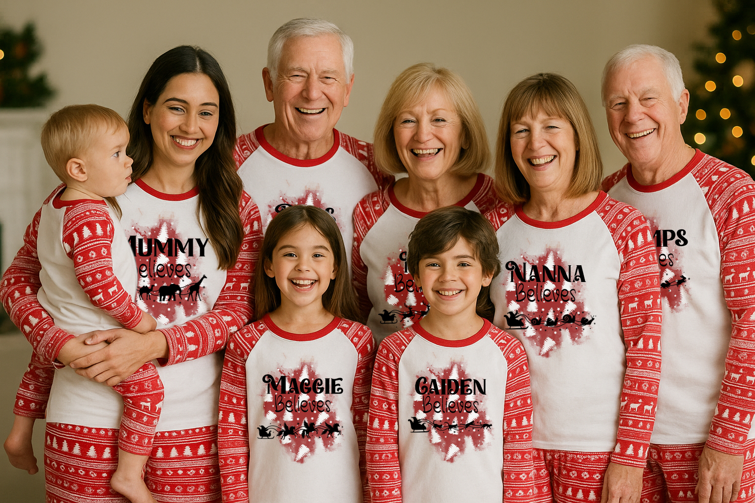 I Believe Christmas pyjamas