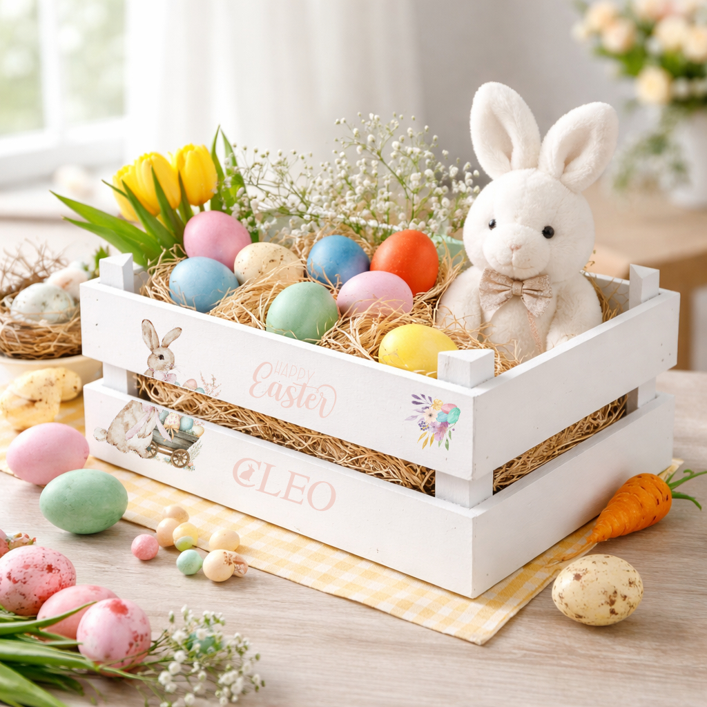 Personalised easter crate