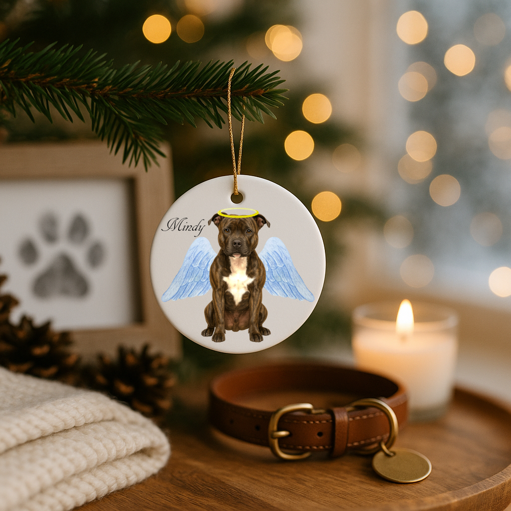 Memorial dog bauble keepsake